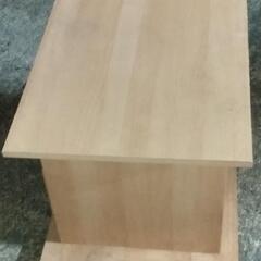 USED 木目調合板製テレビ台  現状渡 Ｗ63×D44×H42㎝ ４点脚付きの画像