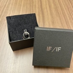 【値下げしました・ほぼ新品】ifandifシルバーネックレス　なこなこ