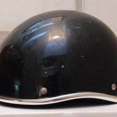 バイク ヘルメット 半キャップ タンデム 黒色
