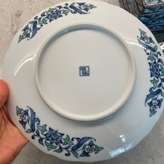 😁4枚有田焼き　食器 和皿　まる大皿の画像
