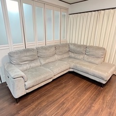 電動コーナーカウチLソファー