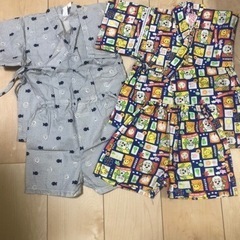 キッズ用品 子供服　ワンワンとうーたん浴衣2セット　90