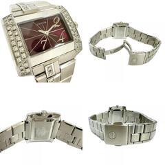 【SEIKO/セイコー】 クレドール ノード GSTE9131(1E70-0BL0)  ダイヤベゼル 腕時計 ステンレススチール/ダイヤモンド クオーツ ワインレッド文字盤 レディース【中古】【真子質店】【GD】【MoKT】の画像