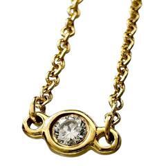 【TIFFANY&Co./ティファニー】 ダイヤモンド推定 0.05ct ブレスレット バイザヤード K18ゴールド 18金 0.9g 15.5cm レディース【中古】【真子質店】【BL】【MaMiMo】の画像