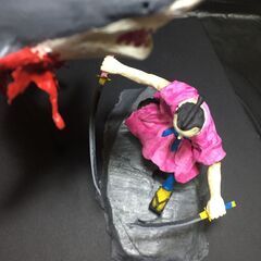 石粉粘土作品「The Shark and the Samurai」の画像