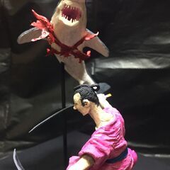 石粉粘土作品「The Shark and the Samurai」の画像