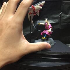 石粉粘土作品「The Shark and the Samurai」の画像