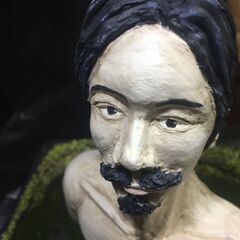 石粉粘土作品「Save the Giant」の画像