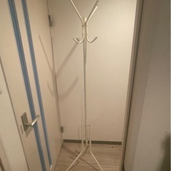 受渡し決定☆コートラック 洋服スタンド 金属ポール ポールハンガー カバン掛け 帽子掛け インテリア の画像