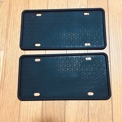 ナンバープレートシリコンカバー　前後2セット