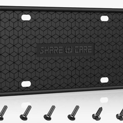 ナンバープレートシリコンカバー　前後2セットの画像