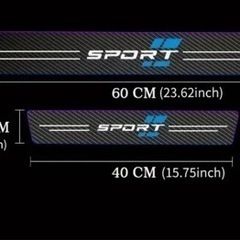 装飾ステッカー　カーボン調　4枚セット　ドアシールの画像
