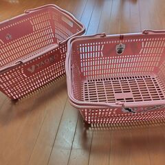 【ありがとうございました】ヤオコーのマイバスケット２個〔中古〕