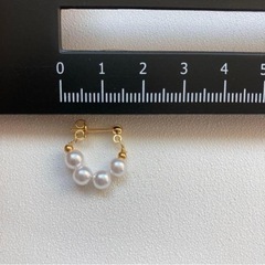 ❤️新品❤️パール ピアス ゴールド 韓国 クリスマス プレゼント フープ おしゃれ 結婚式の画像