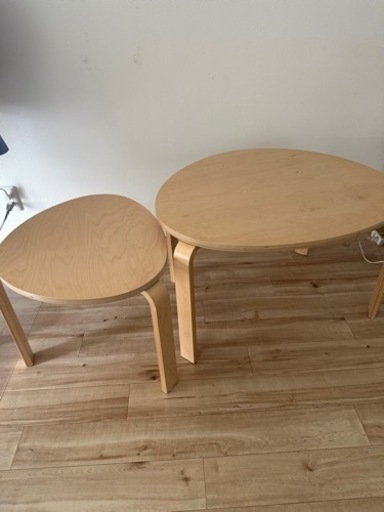 IKEA SVALSTA スヴァルスタ ネストテーブル2点セット