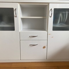 家具 収納家具 カウンター付き食器棚、キッチン収納
