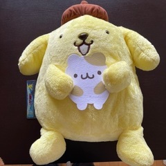 ポムポムプリンぬいぐるみビッグサイズ。