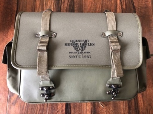 DEGNER ミリタリーテイストテキスタイルサドルバッグ[NB-132]