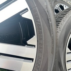 三菱デリカD5 純正タイヤ、ホイール4本セット(ナット付)