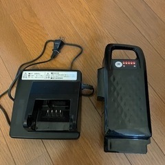 自転車用バッテリー　と　充電器