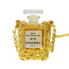 【CHANEL/シャネル】 No5 香水ボトル ネックレス GP 60g 82cm レディース【中古】【真子質店】【GD】【MaMiMo】の画像