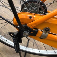 自転車 ママチャリ 26インチ オレンジ