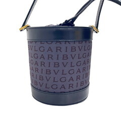 【BVLGARI/ブルガリ】 ロゴマニア ビーゼロワン ハンドバッグ レザー ブラック/グレー レディース【中古】【真子質店】【GD】【MaIS】の画像