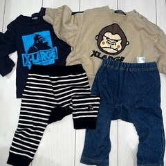 ☆冬物上下☆XLARGE 男の子 80cmの画像