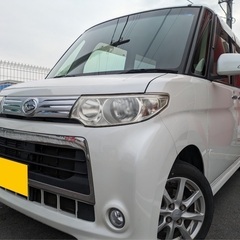 25年式☆月々9千円〜分割可❗️車検2年付き！【名義変更代込み】広い車内！大人気‼️ダイハツ タントカスタム☆純正ナビ付き☆走行中DVD見れます☆純正アルミ☆電動スライドドア☆ドライブレコーダー☆そのまま乗って帰れます！の画像