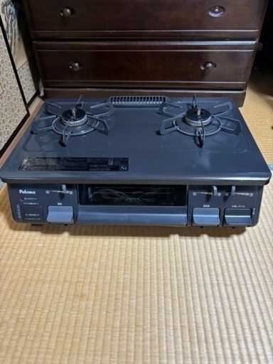 ガスコンロ　LPガス　パロマ　おまけ付き　美品　テーブル