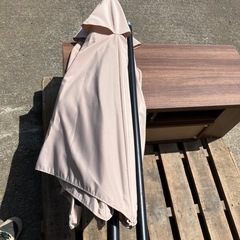 大型　パラソル　サンシェード　バーベキュー　カフェ　ウッドデッキ　エクステリア　バルコニーなどに！の画像