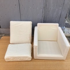 無印良品　1人用ファブリックソファの画像