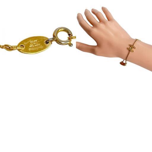 CHANEL/シャネル】 トリプルココ ブレスレット GP 4.4g 17cm ゴールド