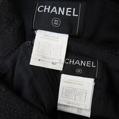 【CHANEL/シャネル】 P20282  セットアップ ツイード 黒系 レディース【中古】【真子質店】【GD】【Moxx】の画像
