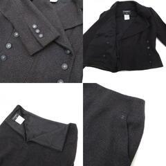 【CHANEL/シャネル】 P20282  セットアップ ツイード 黒系 レディース【中古】【真子質店】【GD】【Moxx】の画像