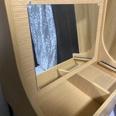 【無料/今日明日限定】ドレッサーデスク パソコンデスク スツール付きの画像