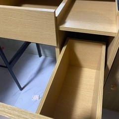 【無料/今日明日限定】ドレッサーデスク パソコンデスク スツール付きの画像