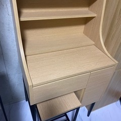 【無料/今日明日限定】ドレッサーデスク パソコンデスク スツール付き