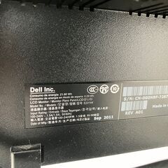 中古モニター DELL 23インチワイド E2311Hf LED液晶モニター 電源ケーブル・DVI→HDMI変換ケーブル付きの画像