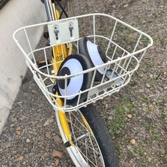 自転車 16インチ 子ども キッズ 補助輪 かご の画像
