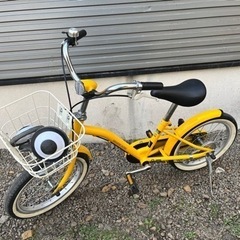 自転車 16インチ 子ども キッズ 補助輪 かご 