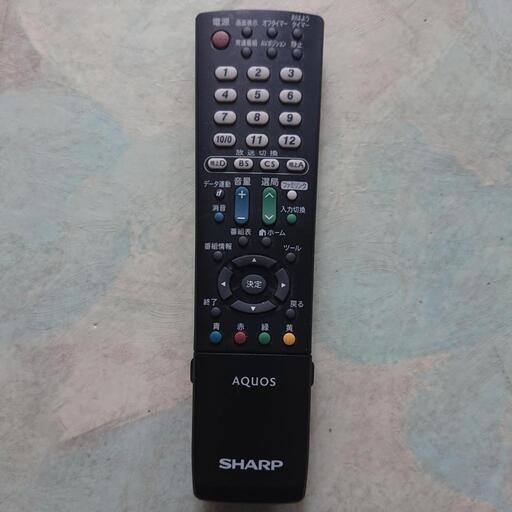 SHARPAQUOSテレビリモコン