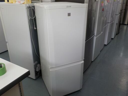 ID132876　2ドア冷蔵庫　146L　三菱　2018年製　MR-P15ED-KW
