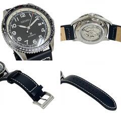 【SEIKO/セイコー】 4R35-01W0/SRPB61K1 プレサージュ 北米モデル 逆輸入 腕時計 ステンレススチール/レザー 自動巻き/オートマ 黒文字盤 メンズ【中古】【真子質店】【GD】【MaIS】
