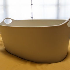 IKEA ランドリーバスケット TORKIS  ベージュ（中古・無料）