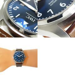 【IWC/インターナショナルウォッチカンパニー】 IW327004 パイロットウォッチ マーク18 プティプランス 腕時計 ステンレススチール/レザー 自動巻き/オートマ 紺 メンズ【中古】【真子質店】【BL】【MaKDx】の画像