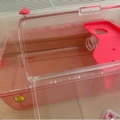 ハムスター ケージ　ヒータ、キノコハウス付きの画像