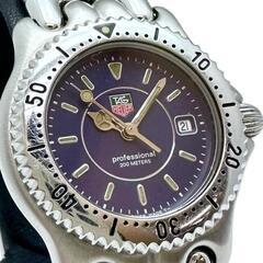 【TAG HEUER/タグホイヤー】 プロフェッショナルセル デイト WG131A 腕時計 ステンレススチール クオーツ ネイビー文字盤 レディース【中古】【真子質店】【GD】【MaDI】の画像