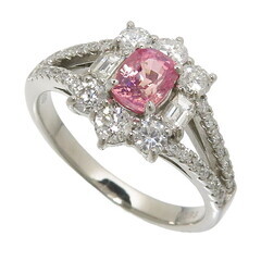 12号 ピンクサファイア(通常加熱) 0.693ct ダイヤモンド 計0.69ct