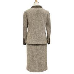【CHANEL/シャネル】 P11615/P11505 ジャケット・スカート セットアップ ツイード ベージュ レディース【中古】【真子質店】【GD】【Yxx】の画像